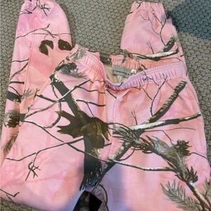 Pink camo sweats